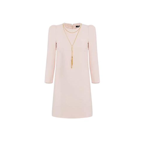Abito corto Donna con collana Rosa ELISABETTA FRANCHI- Francavilla Moda